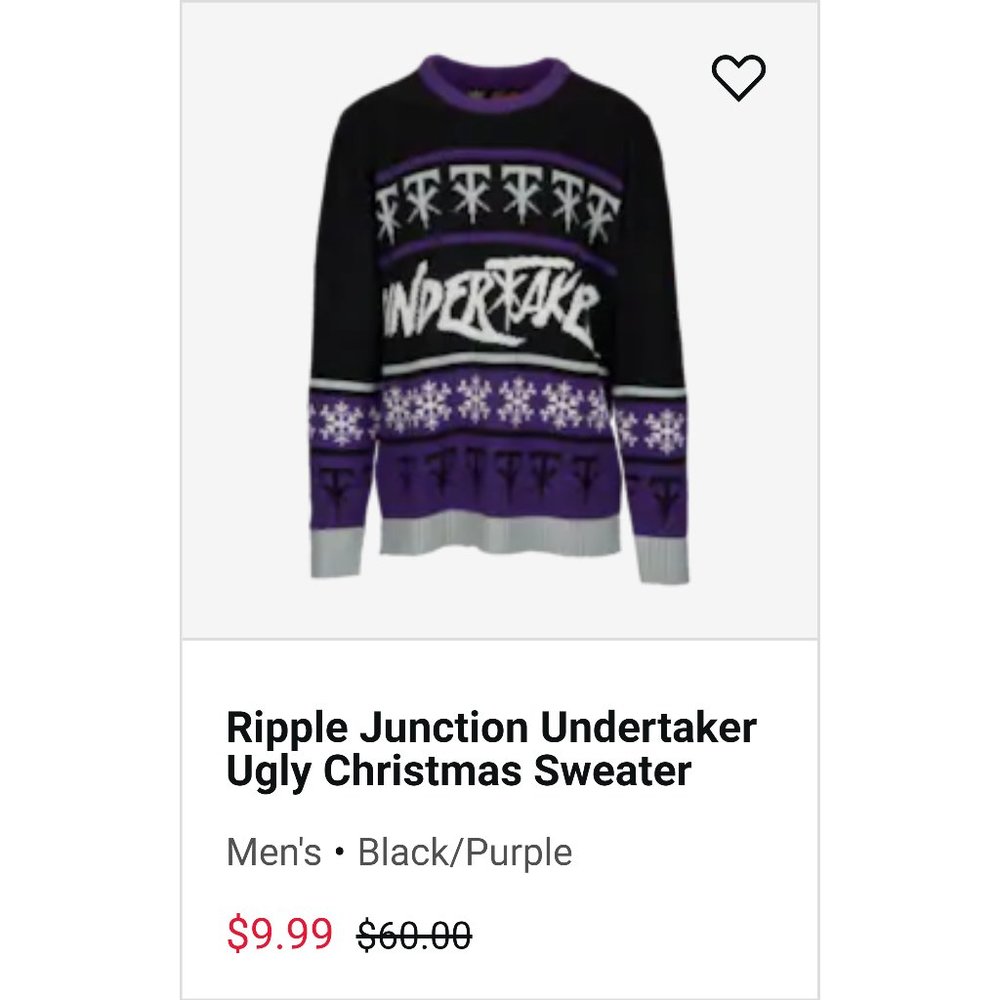 ISO Ripple Junction Undertaker Christmas Sweater